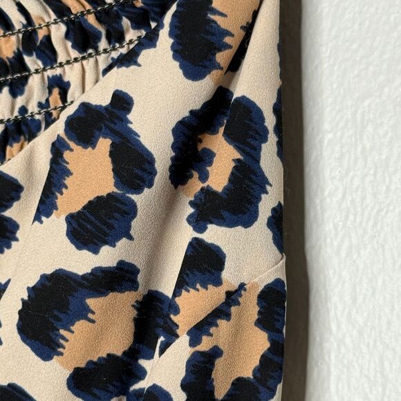 Victoria's Secret Womens Harem Pants XS‎ Tan Cheetah Print Sheer Lounge Jogger - Picture 8 of 11